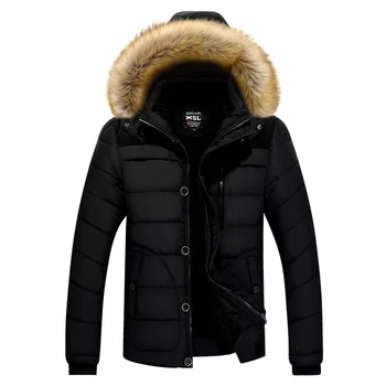Pánske Zimné Kabát -20 Stupňov Streatwear Kabát Nový Príchod Teplá Zimná Bunda Mužov s Kapucňou Bežné Slim Vetrovka
