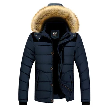 Pánske Zimné Kabát -20 Stupňov Streatwear Kabát Nový Príchod Teplá Zimná Bunda Mužov s Kapucňou Bežné Slim Vetrovka