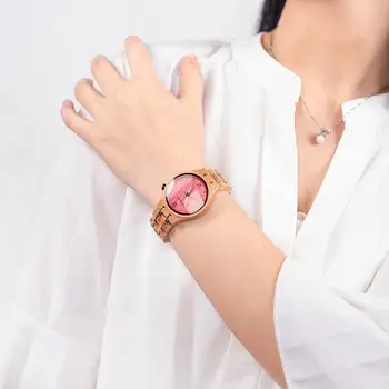 Páry Sledovať BOBO VTÁK Nové Prírodné Drevené Textúra Ženy Náramkové hodinky Luxusné Bežné Mužov Chronometra Japonský Pohyb Reloj Hombre