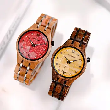 Páry Sledovať BOBO VTÁK Nové Prírodné Drevené Textúra Ženy Náramkové hodinky Luxusné Bežné Mužov Chronometra Japonský Pohyb Reloj Hombre