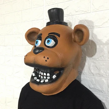 Päť Nocí v Freddyho 3 Latex Maska Halloween Kostým Party Výkon Zábavné Rekvizity Cartoon Masky