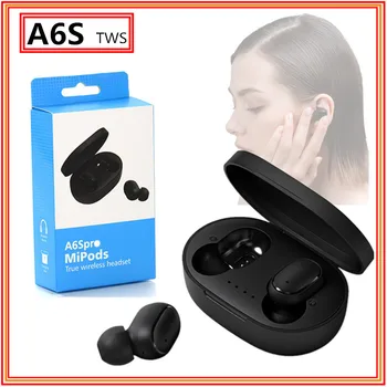 Pôvodné A6S TWS Airdots bezdrôtový headset športové slúchadlá Bluetooth subwoofer headset s mikrofónom AI ovládanie PK Redmi Airdots