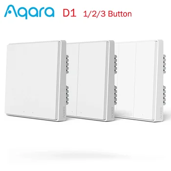 Pôvodné Aqara Zigbee Smart Switch D110A220V Bezdrôtové Diaľkové zapnutie Svetla Smart Home 1/2/3 Tlačidlo Smart nástenný Spínač Pre Mijia