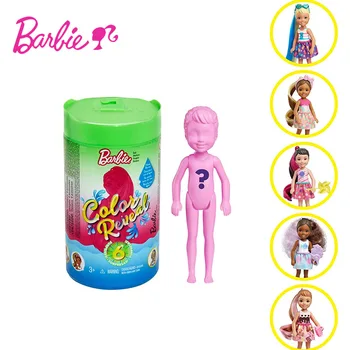 Pôvodné Barbie Farbu Odhaliť Bábika Všetky Série Dievčatá Copu Prekvapenie Zafarbenie Slepé Okno Hračky Dievča, Darček S 6 Prekvapenie
