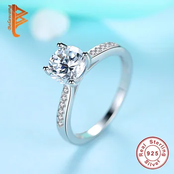 Pôvodné Cena Luxusné AAA+ Crystal 925 Sterling Silver Ring Kolo Krúžok Žien Silver Zapojenie Šperky, Darček Pre Ženy