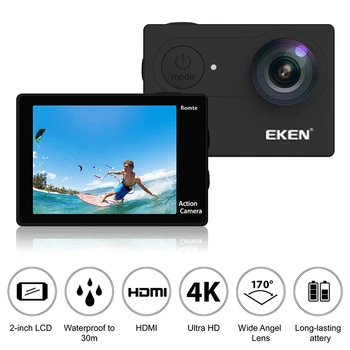 Pôvodné EKEN H9 / H9R Akčné Kamery Ultra HD 4K / 30fps WiFi 2.0