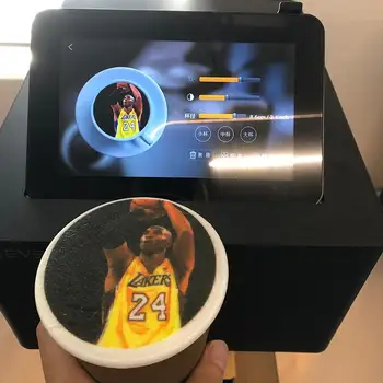 Pôvodné EVEBOT farba kávy tlačiarne, Wifi pripojenie, automatický selfie biscuit kávy potravín tlačiareň bezplatné atramentové kazety