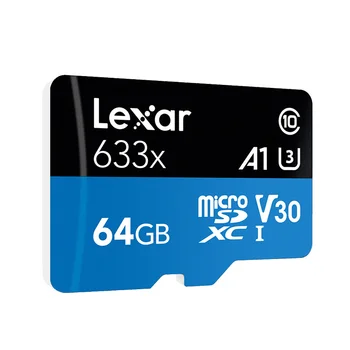 Pôvodné Lexar Micro sd card High-Výkon 95mb/s 633x 64 g Čítačka Pamäťových Kariet UHS-I kartami Pre Drone Gopro Dji Šport Videokamera