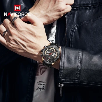 Pôvodné NAVIFORCE pánske Hodinky, Luxusné Značky Vojenské Športové Náramkové hodinky Quartz Nepremokavé Bežné Hodiny Muž Relogio Masculino