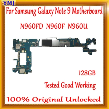 Pôvodné odomknutý Samsung Galaxy Note 9 N960F N960FD N960U základná Doska pre Galaxy Note 9 N960U Logic board 128GB testované
