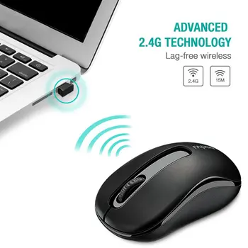 Pôvodné Rapoo Bezdrôtová Myš Optická 2.4 G Spoľahlivé 1000DPI Mini Myš Pre Počítač, Notebook Ploche Hranie hier zadarmo, myši, podložky