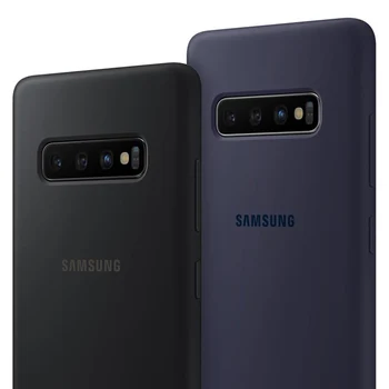 Pôvodné Samsung Oficiálne Silikónové puzdro ochranný Kryt Pre Galaxy s rezacím zariadením S10+ S10 Plus SM-G9750 S10 X SM-G9730 Mobilný Telefón Puzdrá