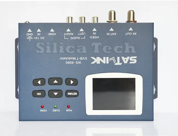 Pôvodné Satlink WS-6990 1 Trasu DVB-T modulátor HDMI/AV Vstup