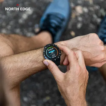 Pôvodné Severnom OKRAJI GPS Smart Hodinky Mužov Kompas Atmosférických Bluetooth Hovor Športové Hodinky Výška Monitora Cross Fit 2 Smartwatch