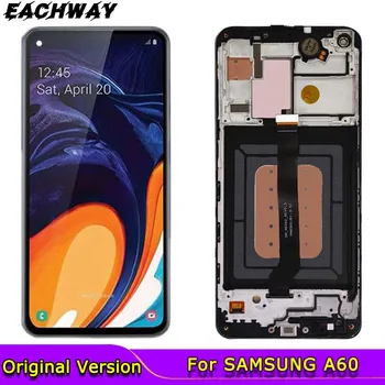PÔVODNÉ SUPER AMOLED pre SAMSUNG Galaxy A60 A606 Displej Dotykový Displej Digitalizátorom. Montáž A60 2019 A606F Pre SAMSUNG LCD A60