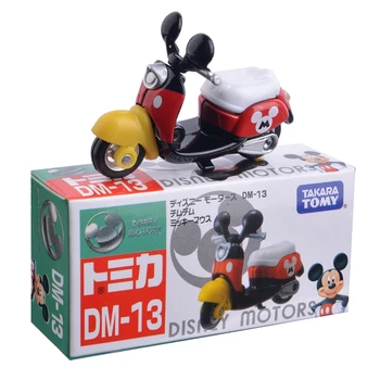 Pôvodné TAKARA TOMY Mickey Minnie Motocykel Donald Duck Zliatiny Model Auta, Dekorácie, Ozdoby, Hračky Pre Deti, Darčeky