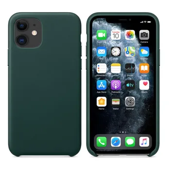 Pôvodné Ultra-Tenké Kožené pre IPhone 11 Pro Max Prípade Pokrytie Pokožky Ochranný obal pre Iphone 11 Pro Max Borovica Zelená Telefón Prípade