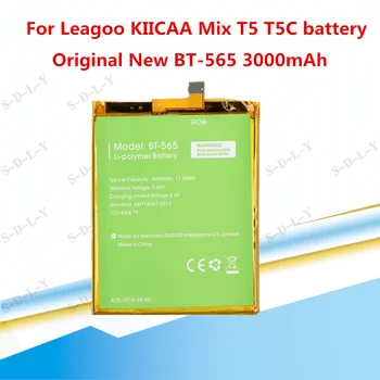 Pôvodného Zálohu Leagoo T5 Batéria 3000mAh Pre Leagoo KIICAA Mix T5 T5C BT565 Chytrý Mobilný Telefón + + Sledovacie Číslo