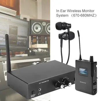 Pôvodný Pre ANLEON S2 UHF Stereo Bezdrôtový Monitor Systému 670-680MHZ 100-240V Profesionálny Digitálny Zvuk Štádiu In-Ear Systém