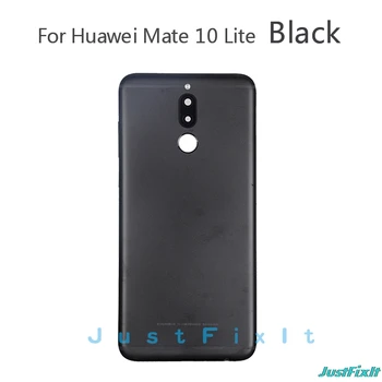 Pôvodný Pre Huawei Mate 10 Lite Batérie Späť Kryt Zadnej Bývanie Pre Nova 2i Kovové Dvere Sklo Objektívu Fotoaparátu na Opravu Dielov