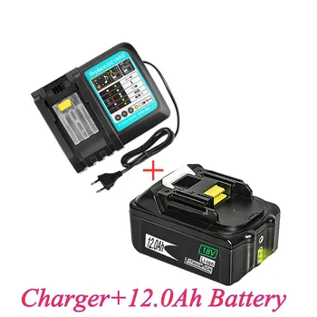 Pôvodný Pre Makita 18V 12000mAh Nabíjateľná Náradie Batérii s LED Li-ion Výmena LXT BL1860B BL1860 BL1850