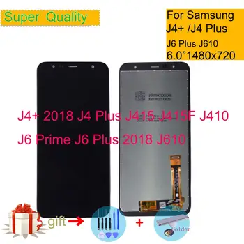 Pôvodný Pre Samsung Galaxy J4+ 2018 J4 Plus J415 J415F J410 J6 Prime J6 Plus 2018 J610 LCD Displej Dotykový Displej Snímač Montáž