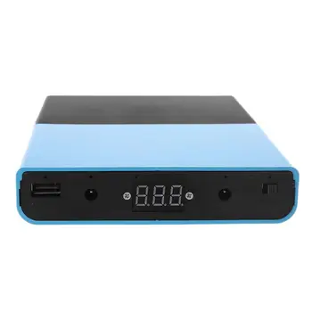 QC 3.0 USB DC 1-24V Nastaviteľný Výstup 12x 18650 Batérie DIY Power Bank Box pre Notebook, Mobilný Telefón Router Tablet LED
