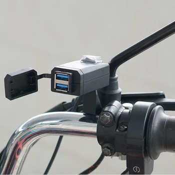 QC3.0 USB Nabíjačku na Motocykel Moto Vybavenie Dual USB Rýchla Zmena 12V Napájací Adaptér Pre Iphone Samsung Huawei