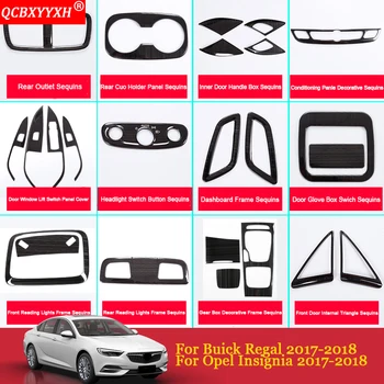 QCBXYYXH Auto Styling Pre Buick Regal Opel Insignia 2017 2018 Interiérové Dvere Okna Výťah Prepnúť Panel Vnútorné Dekorácie, Nálepky