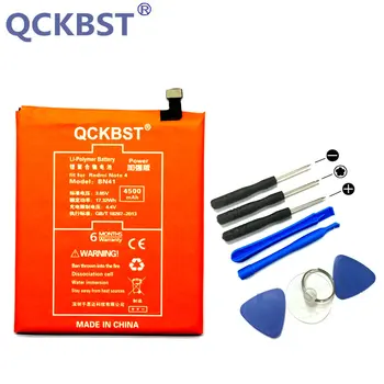 QCKBST BN41 Výmena Batérie Pre Xiao Redmi Poznámka 4 MTK Heliograf X20 \ Redmi Poznámka 4X Pro 4G+64 G 4500mAh Telefón Li-ion Batérie