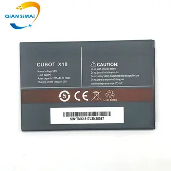 QiAN SiMAi 1Pcs Vysokej Kvality Nový, Originálny CUBOT X18 Batérie pre CUBOT X18 Mobilný Telefón na sklade