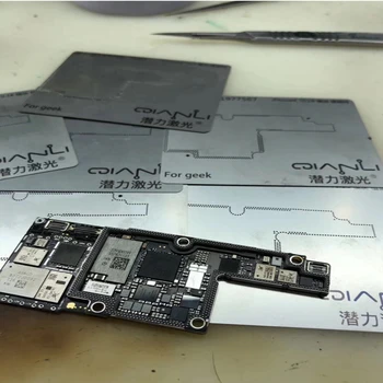 Qianli Laser Polohy Formy Oceľového Plechu pre iPhone X Doske BGA Reballing Vzorkovníka + Doska Oddelenie Nôž