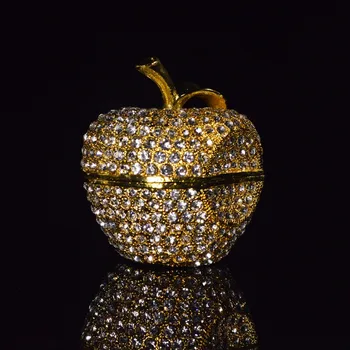 QIFU Nové Dorazí Kovové Zlaté Jablko Tvar Miestnosti Dekorácie na Ukladanie Malé Šperky