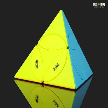 QiYi Mofangge Mince Štvorsten Pyramídy rýchlosť magic Cube Hračka Podivný tvar mince cube Puzzle vzdelávacie Hračky Darček pre chlapcov