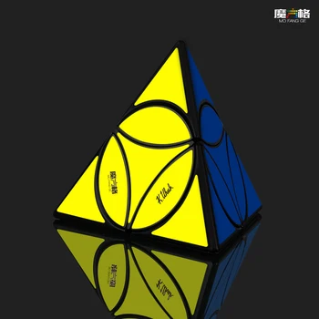QiYi Mofangge Mince Štvorsten Pyramídy rýchlosť magic Cube Hračka Podivný tvar mince cube Puzzle vzdelávacie Hračky Darček pre chlapcov