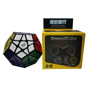 QIYI QiHeng 3X3 Megaminxeds Magic Cube Black Rýchlosť Odborná 12 Stranách Puzzle Cubo Magico Vzdelávacie Hračky Pre Deti Darček