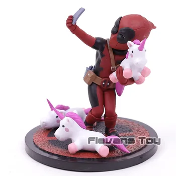 QMX Deadpool # Unicornselfie Q Obr PVC Obrázok Zberateľskú Model Hračka Q-Pop