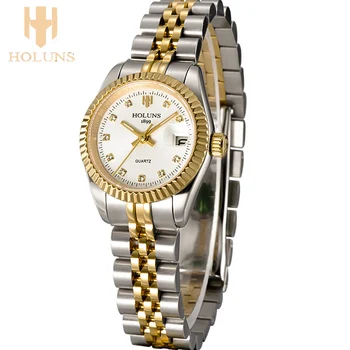 Quartz dámy wris hodinky Luxusné žena rose gold nehrdzavejúcej ocele ženy hodinky vodotesné hodinky pre ženy hodiny s hodinkovým nástroje