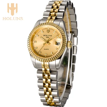 Quartz dámy wris hodinky Luxusné žena rose gold nehrdzavejúcej ocele ženy hodinky vodotesné hodinky pre ženy hodiny s hodinkovým nástroje