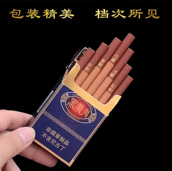 Quitte Dymu Artefakt Black Devil Čokoládová Chuť Cigarety Vyrobené z Čínsky Čaj Cigariet Non-Tabakové Výrobky Bez Nikotínu