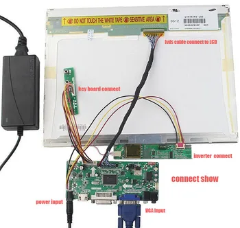 Radič doske Auta M. NT68676 HDMI, DVI, VGA LCD Karta pre LP171WP4(TL)(B5)/(TL)(B4) 1440*900 panel monitora