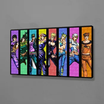 Radu jojo je Bizarné Dobrodružstvo hlavného hrdinu anime Plagát Plátno na Stenu umeleckou Výzdobou vytlačí Koľaji obývacia izba, spálňa decor Maľovanie