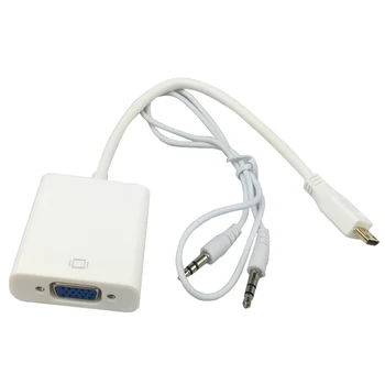 Raspberry Pi Nula W Mini VGA Adaptér Mužov a Žien 1080P Audio Adaptér Prevodník s Audio Kábel pre RPI 0 Xbox HDTV