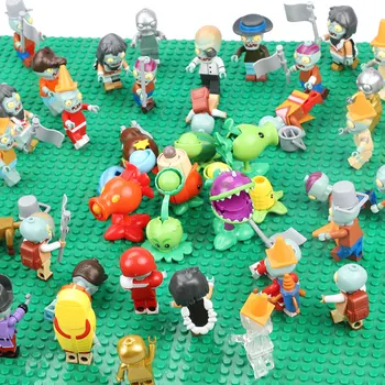 Rastliny vs Zombies Údaje Stavebné Bloky PVZ Akčné Figúrky Kompatibilný S LegoED Hra Brick Hračky Pre Nevidiacich Boxy Zber