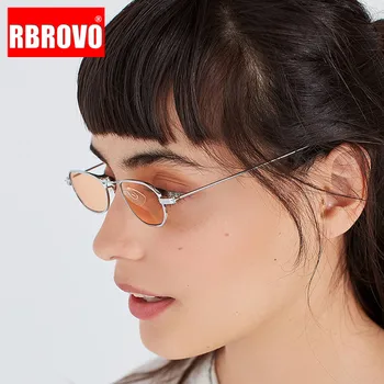 RBROVO 2021 Oválne Retro slnečné Okuliare Ženy, Luxusné Značky Okuliare pre Ženy/Mužov Malé Okuliare Ženy Zrkadlo Oculos De Sol Feminino