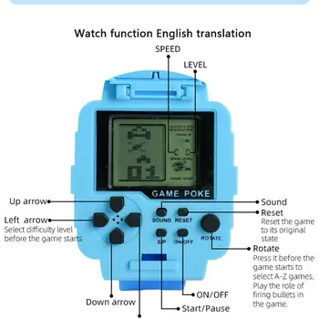 RCtown Hry Hodinky Elektronické Sledujte Cartoon Náramkové hodinky Deti Robot Sledovať Retro Vzdelávacie Puzzle, Hračky pre Dieťa Narodeniny Gif