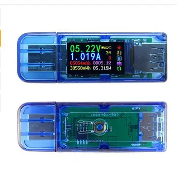RD AT34 USB 3.0 Farebný LCD Displej Tester Multimeter Napätie Prúd Meter Tester