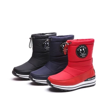 REAVECAT Plus veľkosť 34-43 Snehu topánky pre ženy topánky na zips udržať v teple hustú srsť zimné topánky, módne midcalf topánky žena A3212