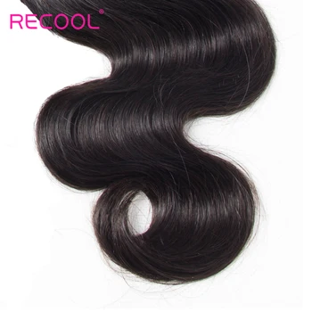 Recool Vlasy Peruánskej Telo Wave 3 Zväzky Prirodzené Farby Remy Ľudské Vlasy Zväzky Môžu Byť Farbené 10-28 Palcov Predlžovanie Vlasov Väzba