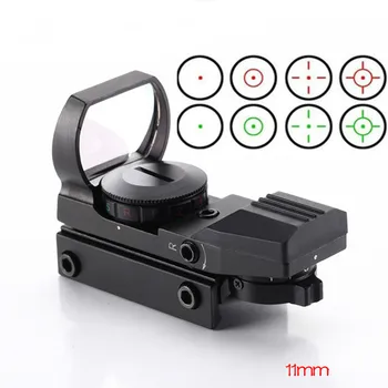 Red Dot Sight Holografické Lov Riflescope Reflex 4 Reticle Taktické Optika Rozsah Hodí 11 mm 20 mm Železničnej Pre striekacie Pištole
